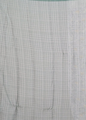 Green Chiffon Silk Saree With Blouse Piece