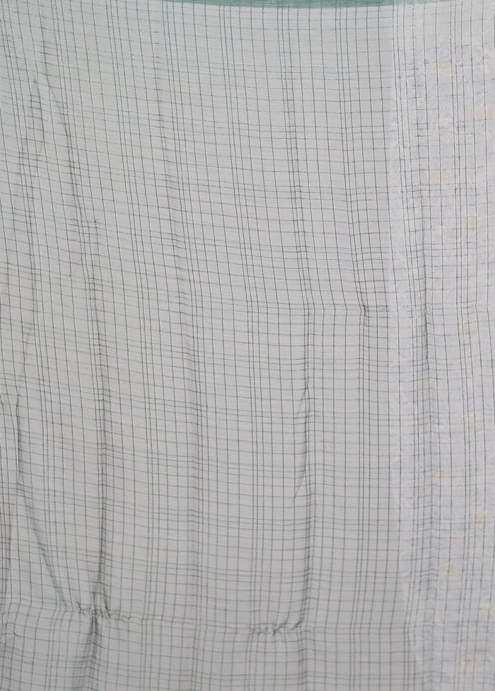 Green Chiffon Silk Saree With Blouse Piece