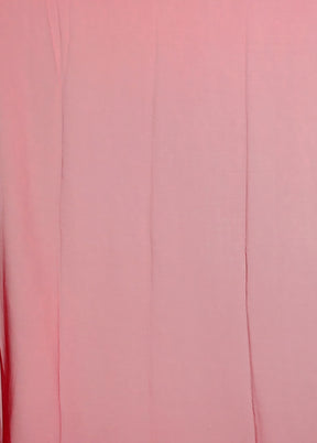 Red Chiffon Silk Saree With Blouse Piece