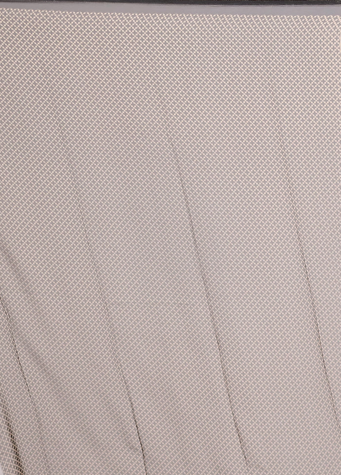 Cream Chiffon Silk Saree With Blouse Piece