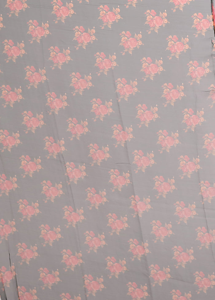 Green Chiffon Silk Saree With Blouse Piece