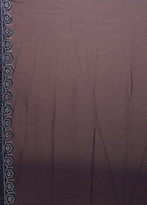 Blue Chiffon Silk Saree With Blouse Piece