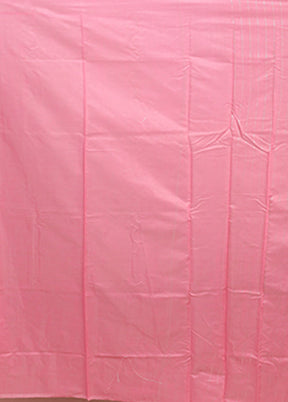 Pink Dupion Silk Saree With Blouse Piece
