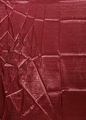 Purple Tissue Silk Saree With Blouse Piece