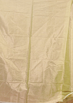 Green Tissue Silk Saree With Blouse Piece