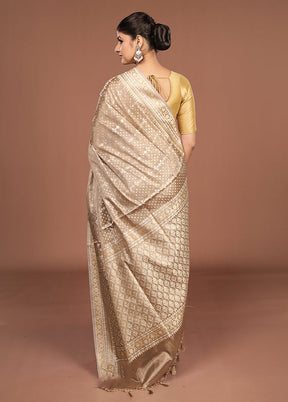Green Tissue Silk Saree With Blouse Piece