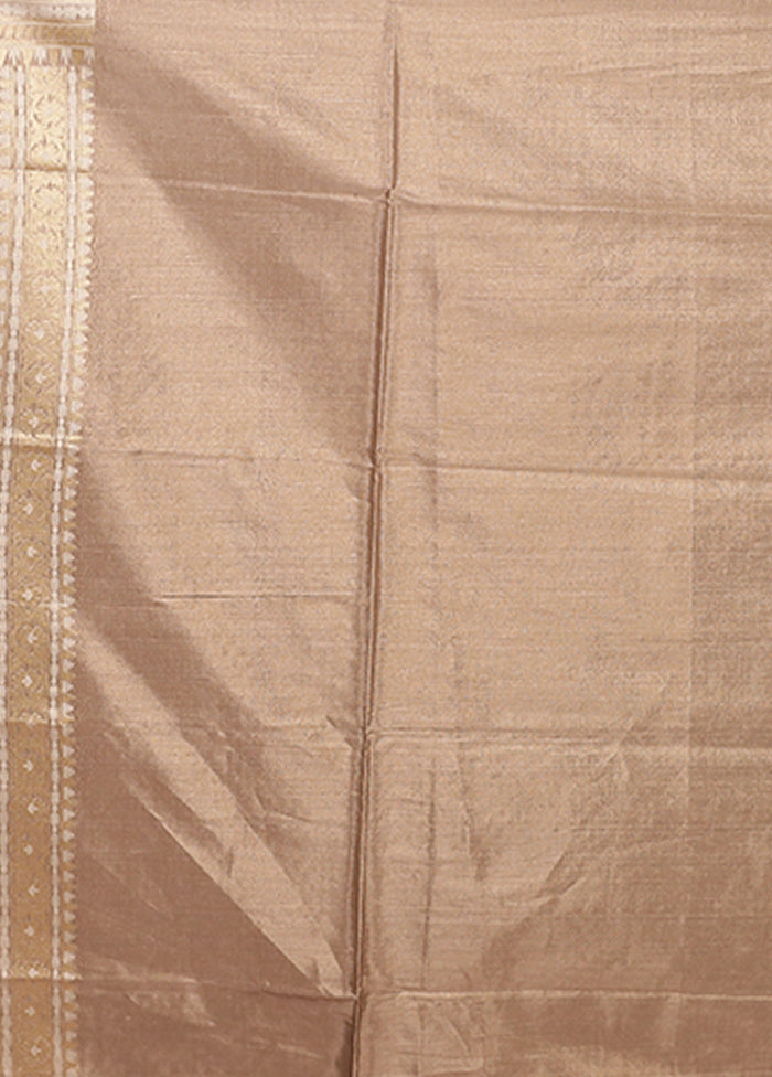 Green Tissue Silk Saree With Blouse Piece