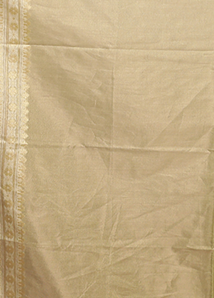 Green Tissue Silk Saree With Blouse Piece