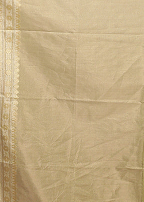 Green Tissue Silk Saree With Blouse Piece