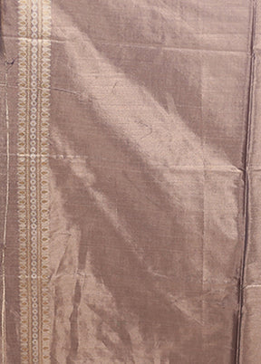 Purple Tissue Silk Saree With Blouse Piece