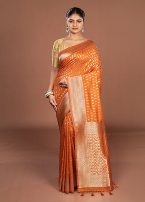 Yellow Georgette Saree With Blouse Piece