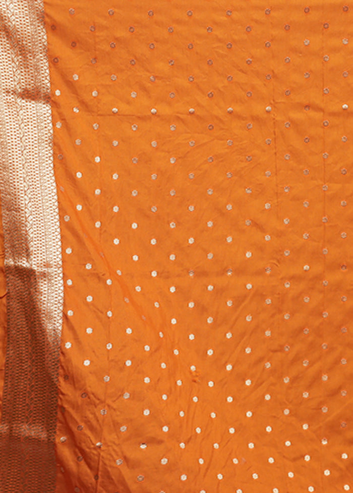 Yellow Georgette Saree With Blouse Piece