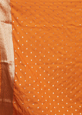 Yellow Georgette Saree With Blouse Piece