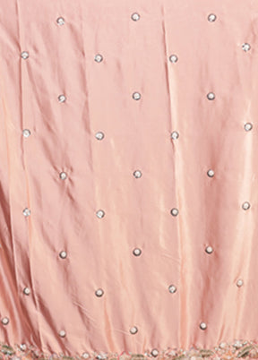 Pink Handloom Tissue Pure Silk Saree With Blouse Piece