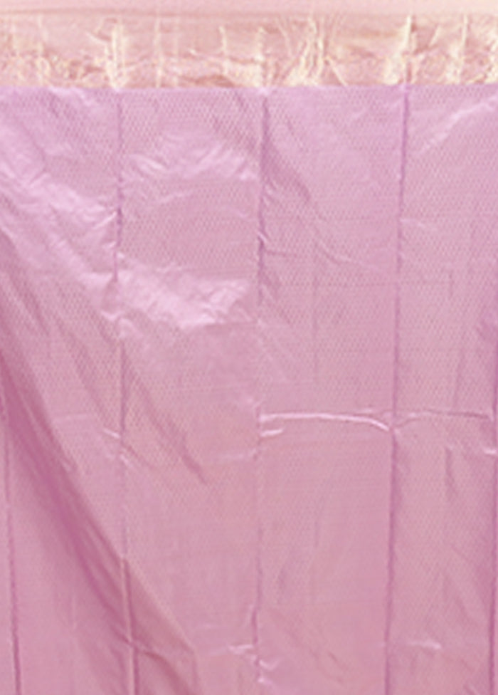 Grey Handloom Kanchipuram Pure Silk Saree With Blouse Piece