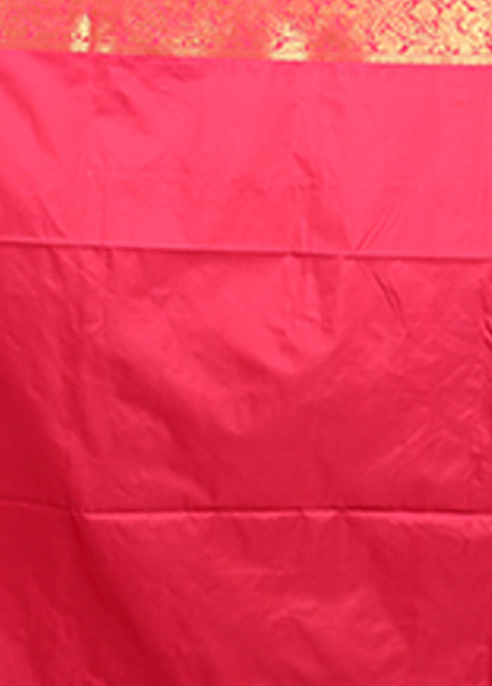 Green Kanjivaram Silk Saree With Blouse Piece