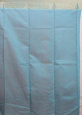 White Pure Cotton Saree With Blouse Piece