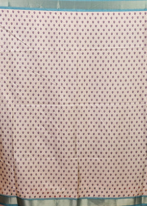 Blue Tussar Silk Saree With Blouse Piece