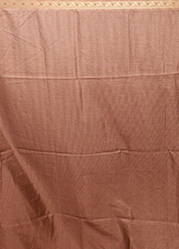 Yellow Tussar Silk Saree With Blouse Piece