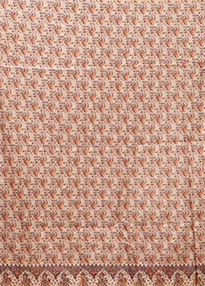 Blue Tussar Silk Saree With Blouse Piece