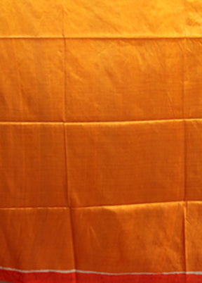 Cream Printed Pure Silk Saree Without Blouse Piece