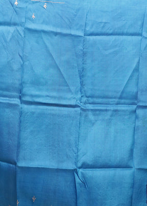 Pink Handloom Tussar Pure Silk Saree With Blouse Piece