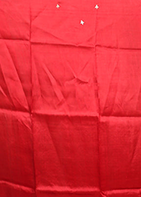 Yellow Handloom Tussar Pure Silk Saree With Blouse Piece