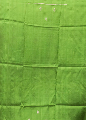 Multicolor Handloom Tussar Pure Silk Saree With Blouse Piece