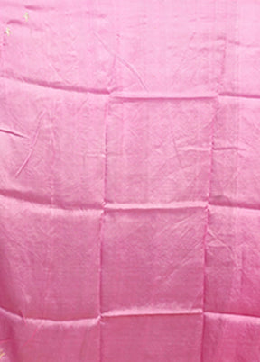 Multicolor Handloom Tussar Pure Silk Saree With Blouse Piece