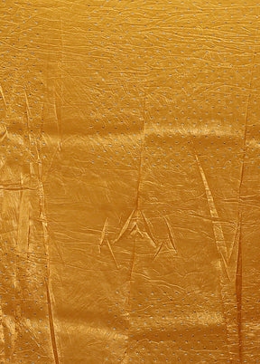 Yellow Tissue Silk Saree With Blouse Piece