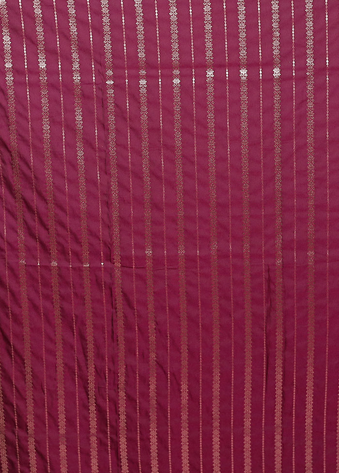 Purple Katan Silk Saree With Blouse Piece