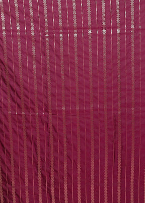 Purple Katan Silk Saree With Blouse Piece