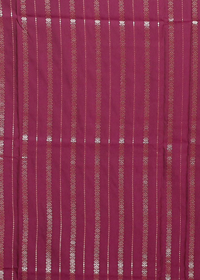 Purple Katan Silk Saree With Blouse Piece