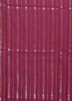 Purple Katan Silk Saree With Blouse Piece