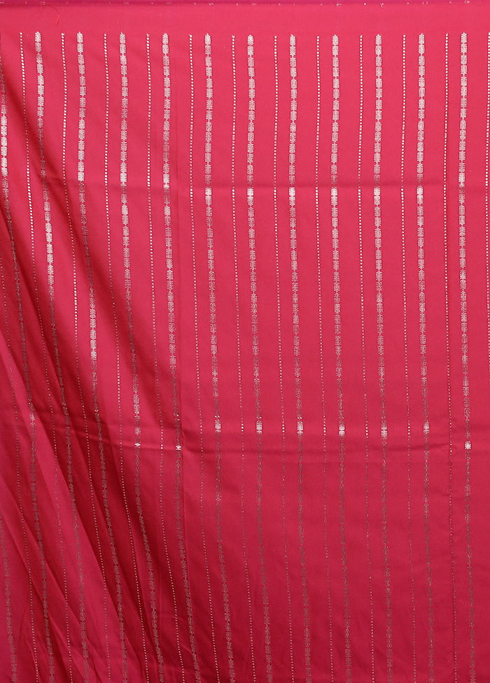Pink Katan Silk Saree With Blouse Piece