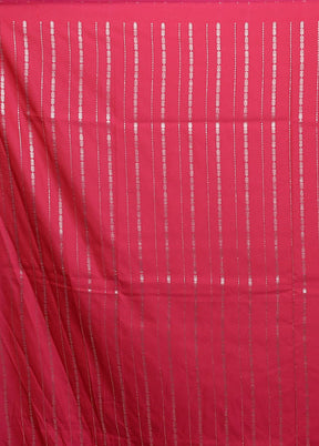 Pink Katan Silk Saree With Blouse Piece
