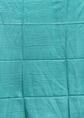 Blue Handloom Tussar Pure Silk Saree With Blouse Piece