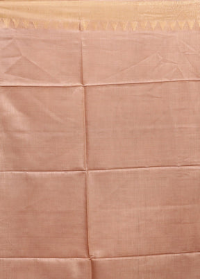 Multicolor Handloom Tussar Pure Silk Saree With Blouse Piece