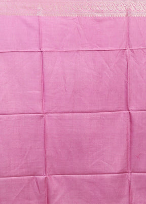 Cream Handloom Tussar Pure Silk Saree With Blouse Piece