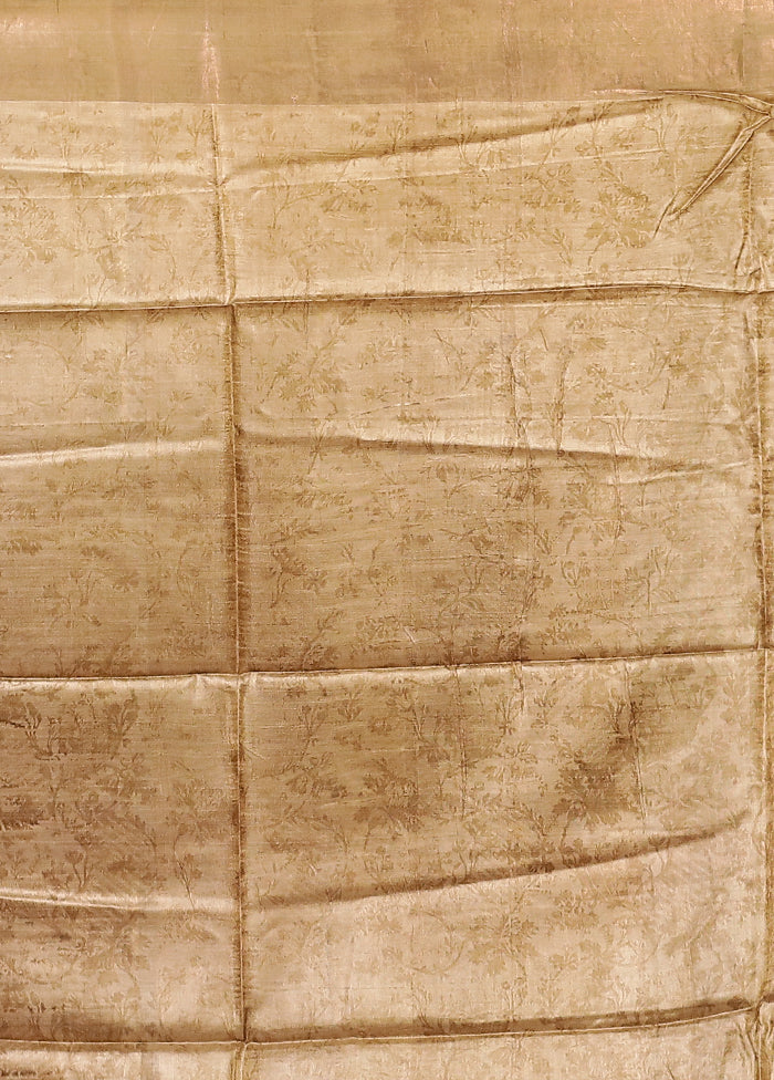 Pink Tussar Silk Saree With Blouse Piece