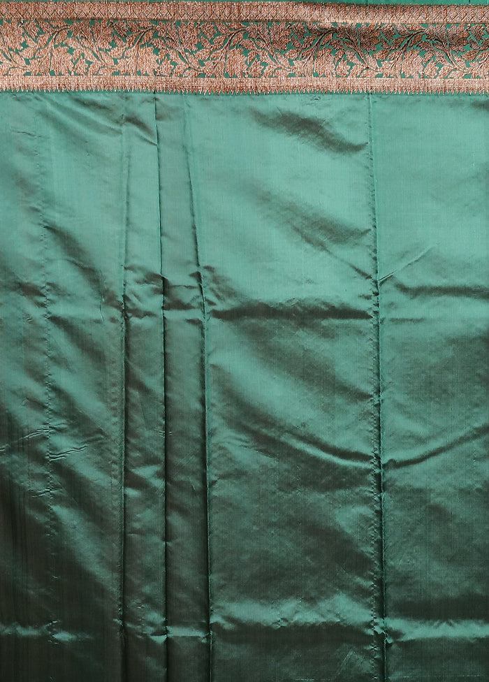 Black Handloom Tussar Pure Silk Saree With Blouse Piece