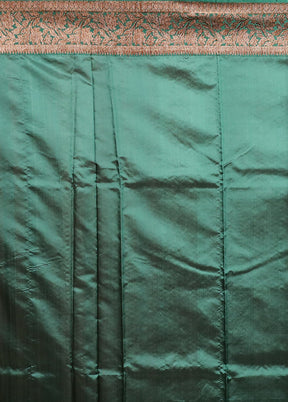 Black Handloom Tussar Pure Silk Saree With Blouse Piece