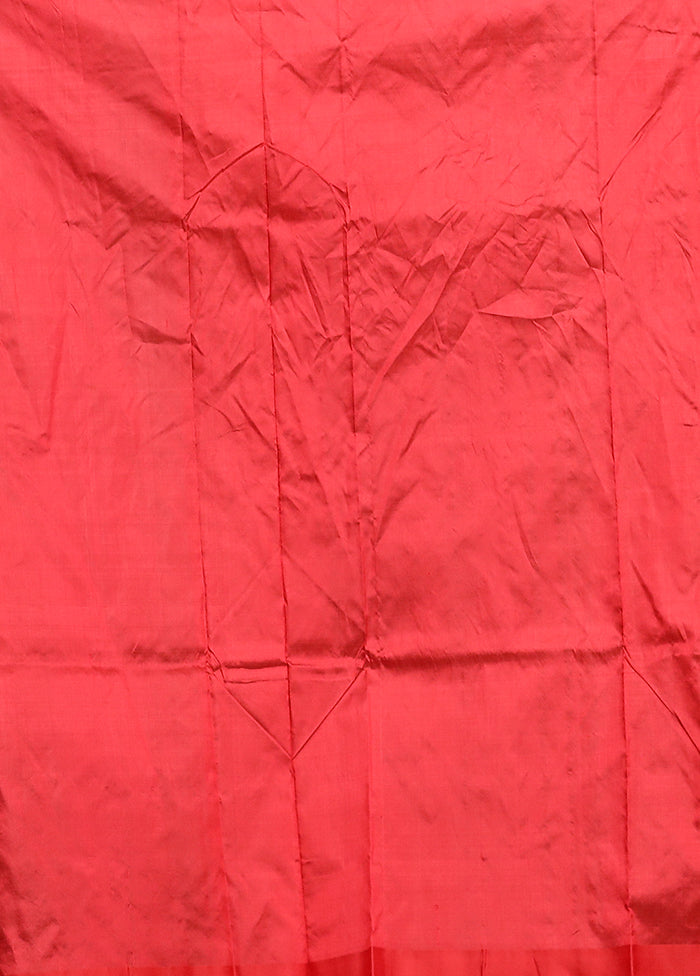 Blue Handloom Katan Pure Silk Saree With Blouse Piece