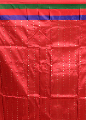Black Handloom Katan Pure Silk Saree With Blouse Piece