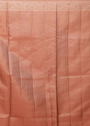 Cream Kora Silk Saree With Blouse Piece