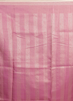 Cream Kora Silk Saree With Blouse Piece