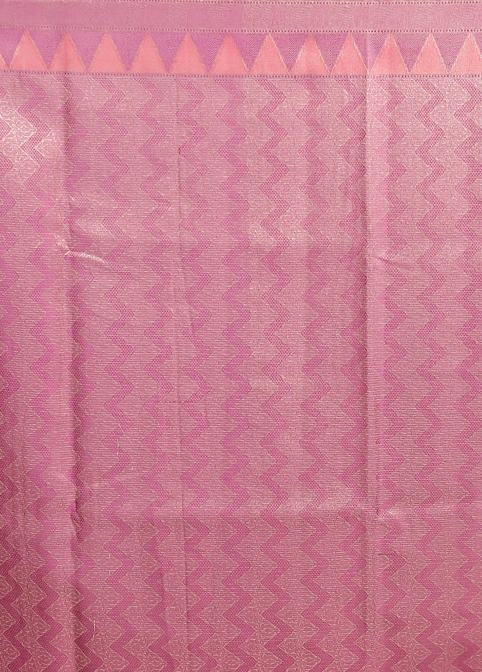 Cream Kora Silk Saree With Blouse Piece