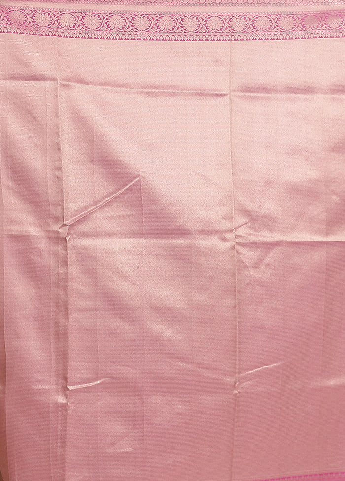 Cream Kora Silk Saree With Blouse Piece