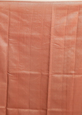 Cream Kora Silk Saree With Blouse Piece