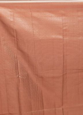 Cream Kora Silk Saree With Blouse Piece